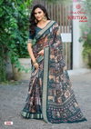 Kritika Vol 5 By Kashvi Dull Moss Kasab Daily Wear Saree Exporters In India